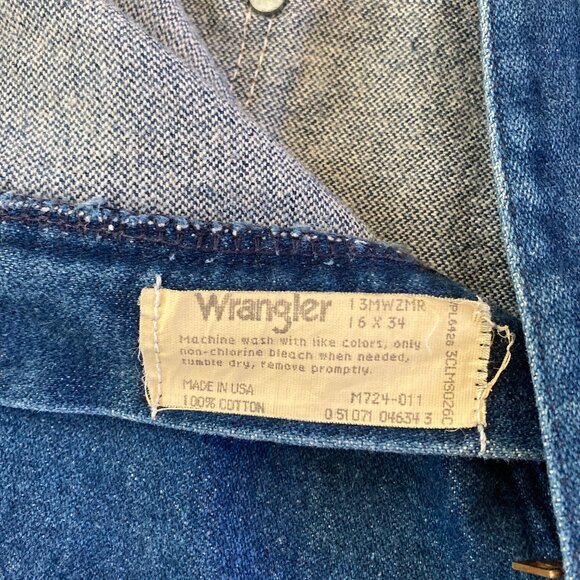 Wrangler Blue High Rise Vintage Jeans - Picture 2 of 4